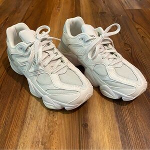 White New Balance 9060 Sneakers Tennis Shoes